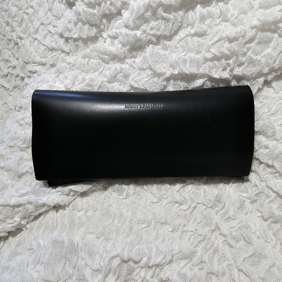 SAINT LAURENT * Women's Silver 60mm Cat Eye Sunglasses, NWT - Picture 7 of 11